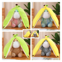 Shapeshifting Plush Donkey Banana Toy Stuffed Action Dolls Throw Pillow Kids