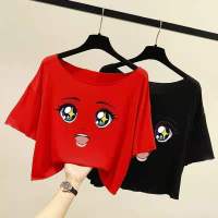 Plus Size T Shirt Women Korean Style Fashion Loose Tshirt Short Sleeve Cute Tee Red Top 2023