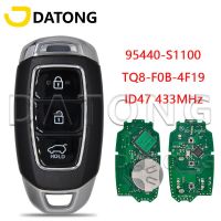 Datong World รถระยะไกลควบคุมคีย์สำหรับฮุนไดซาตาเฟ2018 2019 2020 FCC ID47 TQ8-F0B-4F19 NCF29A3X การ์ด95440-S1100 433Mhz