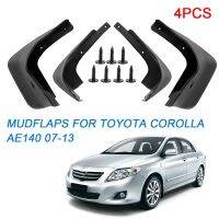 ♝Call♞อุปกรณ์เสริมยาม4ชิ้น/ชุดบังโคลนสำหรับ Corolla AE140 2007-2013แผ่นบังโคลนหน้าหลัง