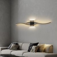 The Led Wall Lamp In The Living Room Is Simple, The Room Is Decorated Lightly, And The Ins Bedroom Wall Is Decorated With Lamps