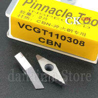 2Pcs VCGT110308 CBN เม็ดมีดเพชรโบรอนไนไตรด์แทรกคาร์ไบด์สำหรับเหล็ก,เหล็ก