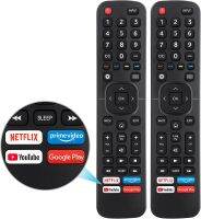 รีโมททีวีสากลสำหรับ Hisense,2ชิ้นรีโมทแผงควบคุมทดแทน EN2A27สำหรับ Hisense-Smart-TV-Remote พร้อม Netflix, Prime Video, YouTube, Play Buttons