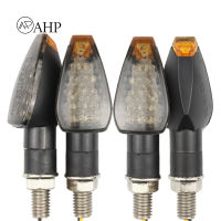 Fansuq 4 Pieces Motorcycle Turn Signal Lights Indicators 14 Led 12v Mini Stalk Light Front Rear Lamps For Motorbike Modification Parts