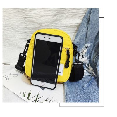 Korean Version Nylon Mobile Phone Bag Side Shoulder Small Squar