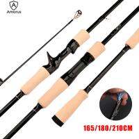 Amorus 1.65m/1.8m/2.1m Fishing Rod Carbon Spinning Casting Rod