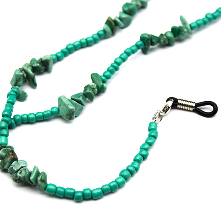 women-green-stone-jewelry-face-chain-sunglasses-turquoise-eyeglass-chain