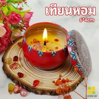 CLM เทียนหอม อโรมาเทอราพี ตลับเทียนบาล์ม กลิ่นหอม ผ่อนคลาย scented candle