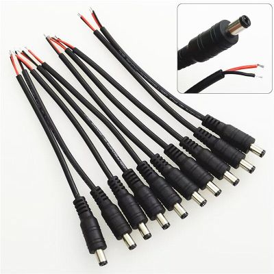 5Pcs/Lot 15cm Length 5.5X2.1mm DC Male Female Power Connector Adapter Cable Jack Plug Cord for Led Strip Controller CCTV Camera Watering Systems Garde