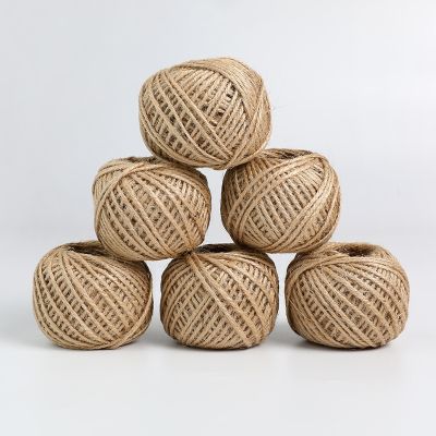 【YF】◊  30M vintage Jute Cord Rope Crafts Wedding String Twine Thread Sewing handmade