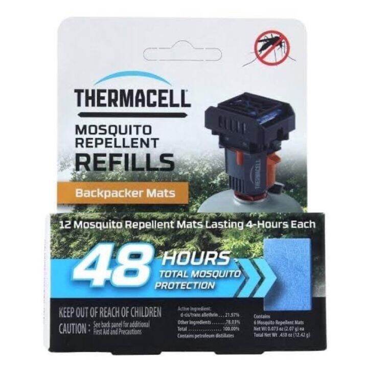 Thermacell (แผ่นRefill) (แผ่นRefill+Gas) ผลิตและนำเข้า จากประเทศสหรัฐ