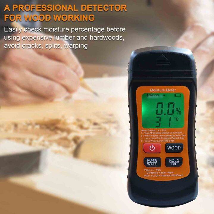 Wood Moisture Meter Digital Moisture Detector Moisture Tester Damp