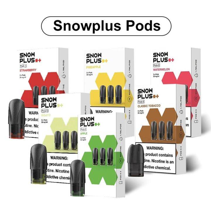 Legit SnowPlus pods 3 Pods juice snow plus Lazada PH