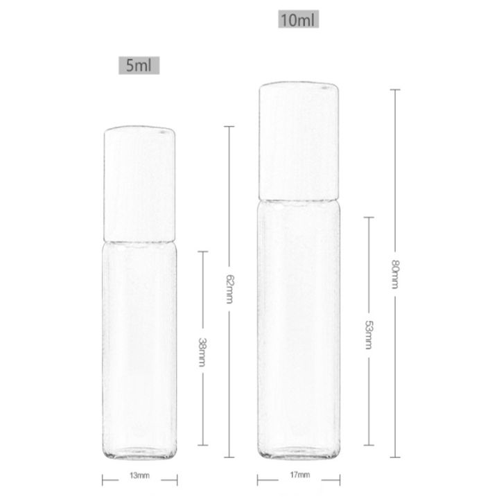 5ml-10ml-5ml-10ml-essential-oil-roller-bottles-empty-refillable-cosmetic-glass-travel-bottle-with-roll-on-ball-plastic-lid-massage-eye-cream-storage-bottle-medicine-smear-roller-bottle-liquid-containe