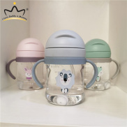 Cartoon Fox Rabbit Baby Bottle Cute Transparent Baby Water Bottle With