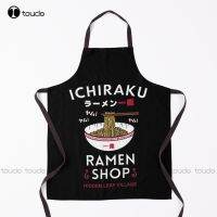 Iciraku Ramen Shop Apron Art untuk Wanita Pria Uniseks Dewasa Taman Dapur Rumah Tangga Pembersih Apron Kustom