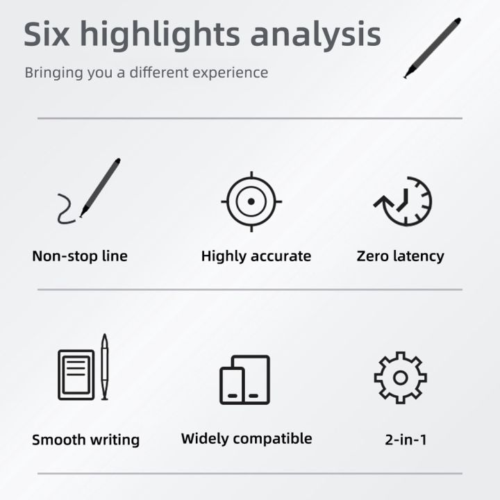 ganzha3965-fonken-2-in-1-ปากกาสไตลัส-แท็บเล็ต-วาดภาพ-ดินสอ-capacitive-สําหรับสมาร์ทโฟน-android-i-pad-i-phone