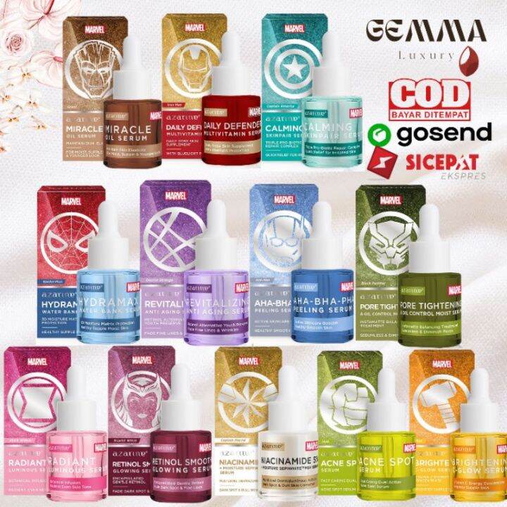 (GOSEND/COD) AZARINE MARVEL SERUM ACNE SPOT BRIGHTENING C GLOW ...