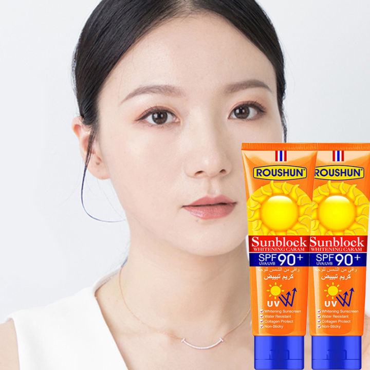 Sunscreen for face spf 90+ whitening Solar sun block for face and body