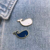 Whale Dolphin Enamel Pins Cartoon Animal Shark Bag Badges T Shirt Brooches Badge For Canvas Bags