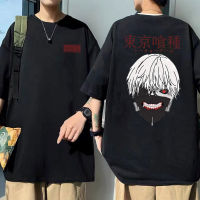 90S Unisex Manga Tees Japanese Anime Tokyo Ghoul Kanekiken Spider Lily Double Sided Print T Shirt Men Vintage Oversized T-Shirt S-4XL-5XL-6XL