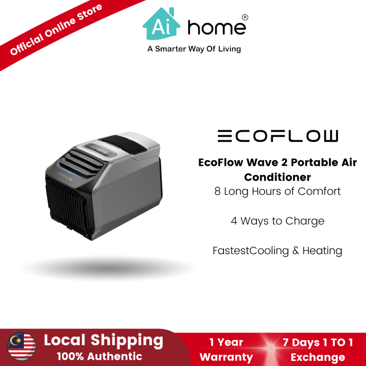 EcoFlow Wave 2 Portable Air Conditioner with 4000BTU Cooling Power