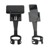 Car Phone Holder 2 in 1 Drink Can Anti-falling Support Black Cup Holder Phone Mount Car