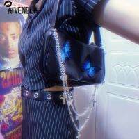 Harajuku Rock Punk Chain Butterfly Cross Bag Y2K Hot Girls Gothic Streetwear AFC1289