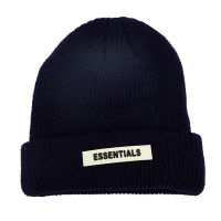 Jingg หมวกถักหมวกผู้หญิงสีดำหมวกหนาหมวกฤดูหนาว beanies skullcap