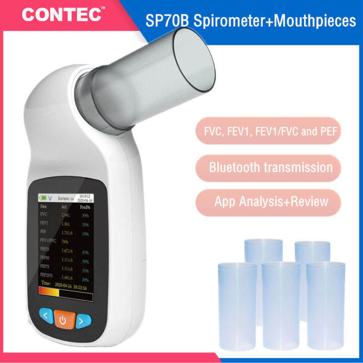 CONTEC SP70B Spirometer Handheld Bluetooth Digital Lung Volume