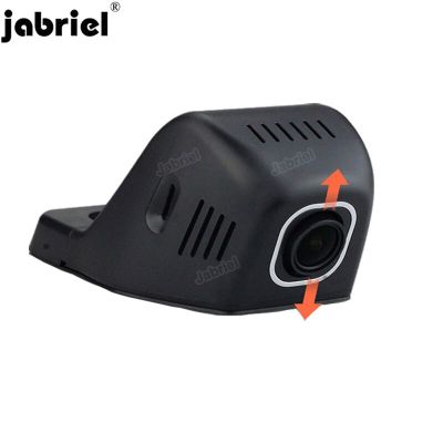 Jabriel Hidden Wifi 2K 1600P รถ DVR กล้องติดรถยนต์ HD 1080P เครื่องบันทึกวีดีโอ24ชั่วโมงกล้องติดรถยนต์จอถอยหลังกล้องสำหรับรถยนต์ EDR