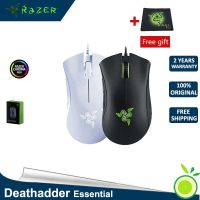 ~ Razer DeathAdder Essential เมาส์สำหรับเล่นเกมแบบมีสาย 6,400DPI Optical Sensor - สีดำ (เมาส์สำหรับเล่นเกม)