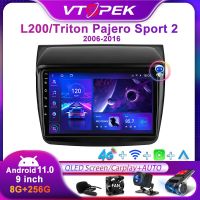 Vtopek Carplay สำหรับ Mitsubishi Pajero Sport 2 L200 Triton 2008-2016วิทยุติดรถยนต์ระบบนำทางเครื่องเล่นภาพเคลื่อนไหวหลายชนิดระบบแอนดรอยด์11 2Din