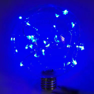 หลอดไฟ LED แบบเอดิสันหลอดไฟประดับแบบสาย E27ไฟสีอาร์จีบีที่มีสีสัน220V หลอดไฟแบบมีสายไฟทองแดง