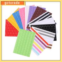 GOTORADE 10 sheets แฟชั่น วินเทจ แฮนด์เมด อัลบั้ม สติ๊กเกอร์กรอบรูป ตัวป้องกันมุมภาพ สมุดภาพ