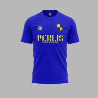 shot goods [READY STOCK] Perlis Indera Kayangan Jersi Blue/Yellow - Jersey Roundneck