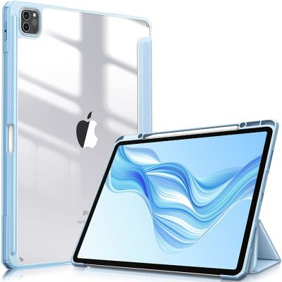 【DT】 hot  For iPad Pro 11 12.9 Case 2020 Pro 2021 12 9 Air 4 10.9 Apple Pencil Holder Wireless Charging Cover iPad 10 Air 5 10.9 2022 Case