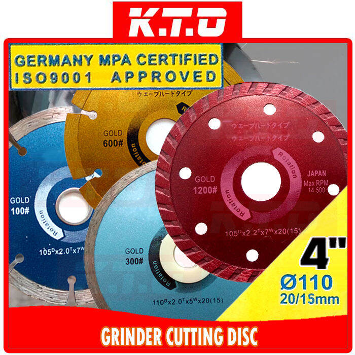 1PCS 4” DIAMOND CUTTER WHEEL BLADE ANGLE GRINDER WHEEL for CONCRETE