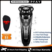 ZZOOI PFAY PA188 Electric Shaver For Men IPX7 Waterproof Mens Electric Razor Wet &amp; Dry Dual Use Beard Shaving Machine Face Timmer