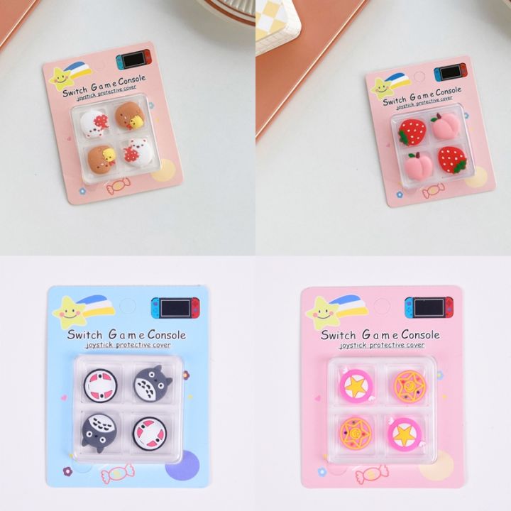 enjoy-electronic-cute-cartoon-soft-thumb-stick-cap-joystick-protective-cover-for-nintendo-switch-ns-lite-oled-joy-con-controller-thumbstick-case
