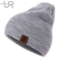 【YD】 1 Pcs Hat Men Warm Knitted Fashion Hip-hop Beanie Cap