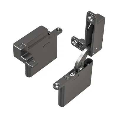 Glass Door Hinges Hydraulic Cushion Upper and Lower Hinges Adjustable Invisible Hidden Rotary Shaft Furniture Fittings Alufer Door Hardware  Locks