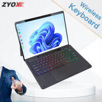 สำหรับ Surface Pro 8 X Pro8 ProX แท็บเล็ตไร้สายบลูทูธคีย์บอร์ดเดียวพร้อม Touch Tricolor Backlight Russian Hebrew
