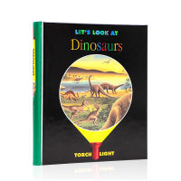 English original picture book flashlight series dinosaur secret let S look at dinosaurs 0-6 years old explore the world flashlight look inside perspective popular science picture books look after 3D three-dimensional books