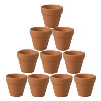 10Pcs 4.5x4cm Small Mini Terracotta Pot Clay Ceramic Pottery Planter Flower Pots Succulent Nursery Pots Great For Plants Crafts Bar Wine Tools