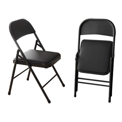 เก้าอี้ QPY เก้าอี้เหล็กสีดำ เบาะหนัง พับได้   รับน้ำหนัก 150KG เก้าอี้พับ เก้าอี้กินข้าว เก้าอี้ห้องเรียน เก้าอี้ห้องประชุม