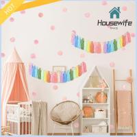 HOUSEWIFE SPACE สีสันสดใส ขอบสตริง ลูกปัดไม้ลูกปัด พู่ห้อยคอ ตกแต่งผนังตกแต่ง แฟชั่นสำหรับผู้หญิง สีพาสเทลสีพาสเทล ของตกแต่งแขวน บ้านในบ้าน