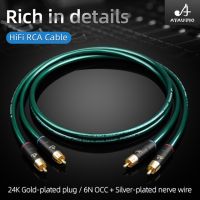 ATAUDIO HiFi Audio Cable RCA Male to RCA male cable for TV AMP audio Speaker Subwoofer 2 RCA Cable