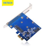 [Vktech] PCI Express X1ไปยัง MSATA SSD SATA 3.0การ์ดเอ็กซ์แพนชัน ASM1061 PCIE SATA Adapter