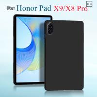 Casing Tablet สำหรับ HUAWEI Honor Pad X9ขนาด11.5 "เคสซิลิโคนแบบนิ่มเคส TPU สีดำยืดหยุ่นได้2023" สำหรับ Honor Pad X8 Pro 11.5 "ELN-W09